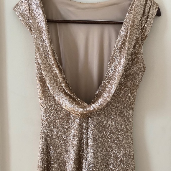 Sorella Vita Rose Gold Bridesmaid Sequins Gown - Picture 4 of 5